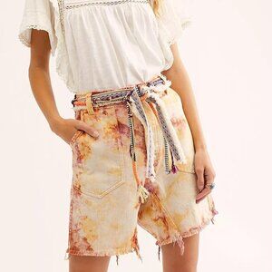 Free People | She's A Legend Tie Dye Harem Shorts - Size 10